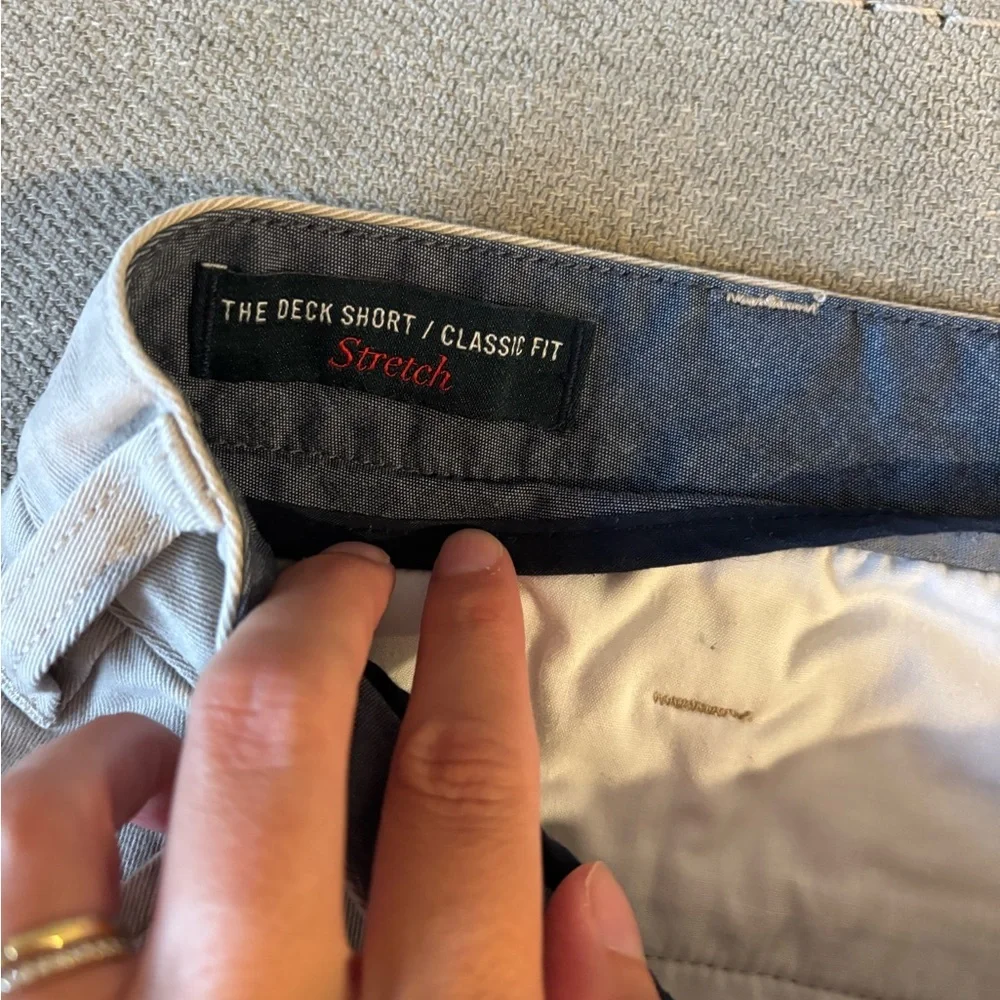 Nautica Men's Flat Front Shorts - Light Tan - Picture 2 of 5